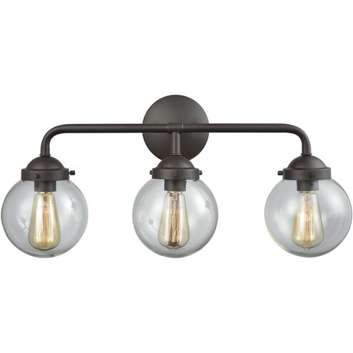 Beckett 3 Light 24 inch Oil Rubbed Bronze Vanity Light Wall Light