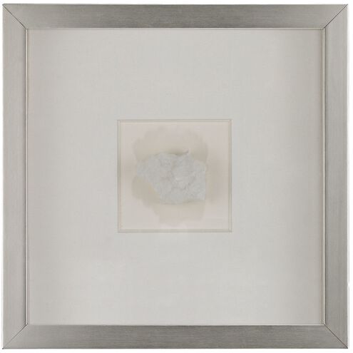 Natural Mineral Silver with White Wall Art