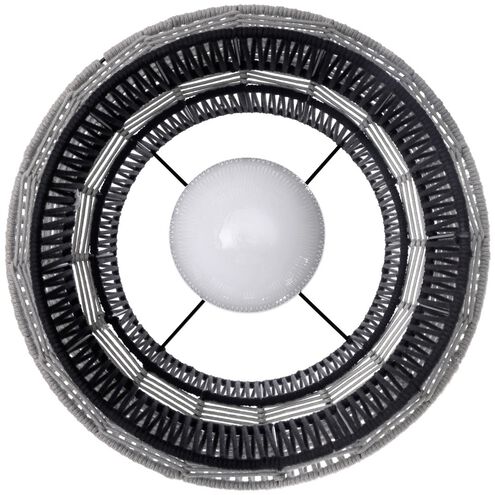 Aden 1 Light 22 inch Black Outdoor Pendant, Both Indoor/Outdoor