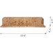 Anita 23.6 inch Brown Wall Shelf