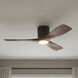 Volos 48 inch Satin Natural Bronze with Walnut Blades Ceiling Fan