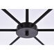 Briggs 6 Light 36 inch Black Pendant Ceiling Light