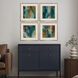 Artful Strokes Blue and Brown and Teal Framed Art