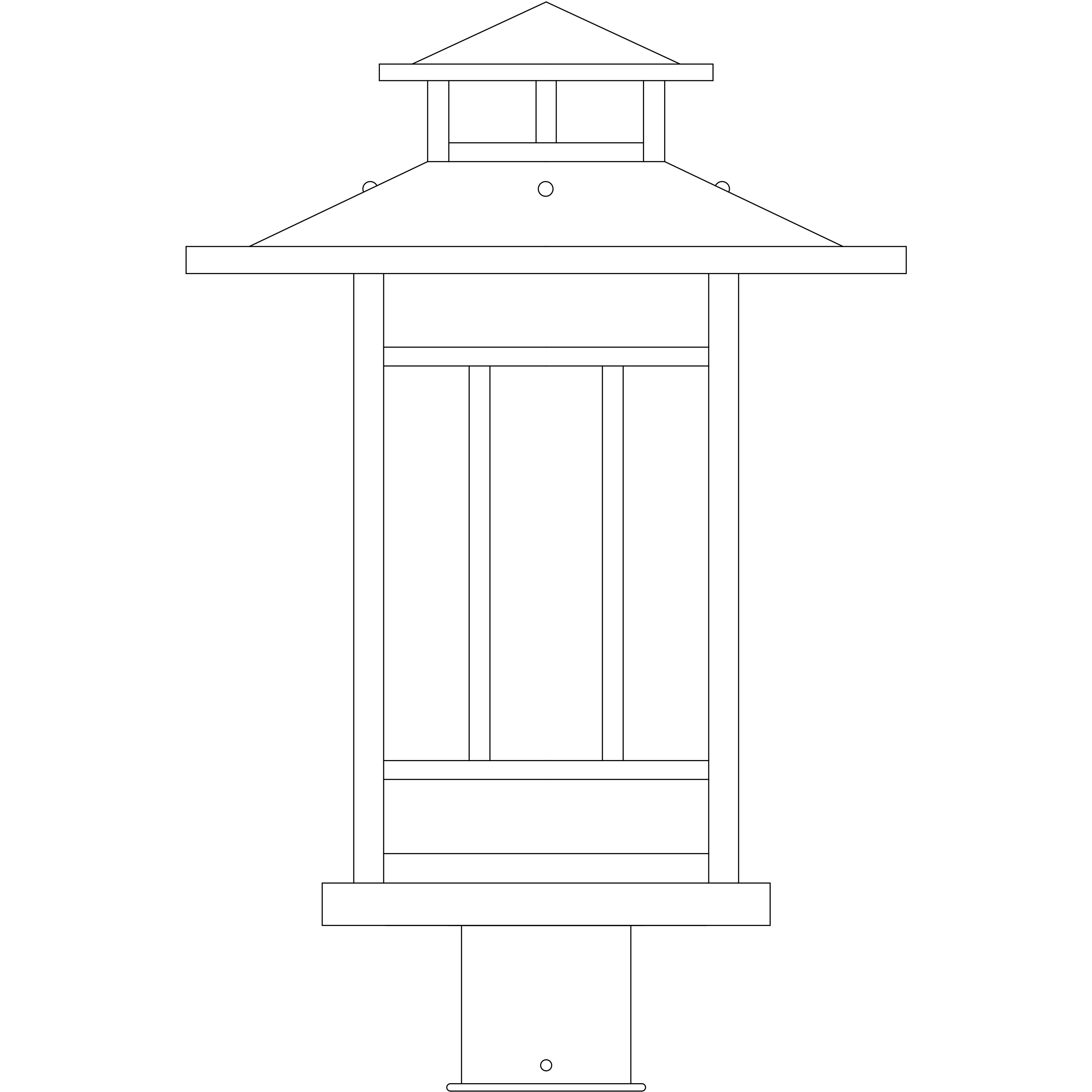 Kennebec 1 Light 15.62 inch Verdigris Patina Post Mount in White Opalescent