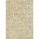 Sanderson 63 X 39 inch Tan/Light Beige Handmade Rug