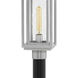 Coastal Elements Republic LED 17 inch Satin Nickel Outdoor Post Mount Lantern, Estate Series
