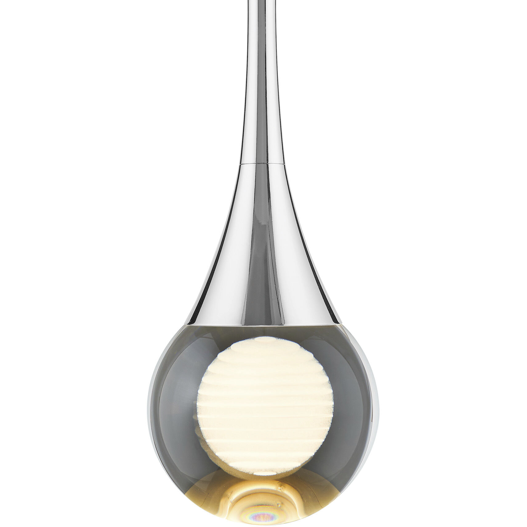 Luna IV 1 Light 4.75 inch Nickel Pendant Ceiling Light