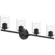 Replay 4 Light 30.75 inch Black Bath & Vanity Light Wall Light