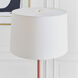 kate spade new york Monroe 61.88 inch 9 watt Burnished Brass with Coral Floor Lamp Portable Light in Burnished Brass / Coral