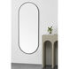 Ammar 60 X 24 inch Matte Black and Clear Mirror