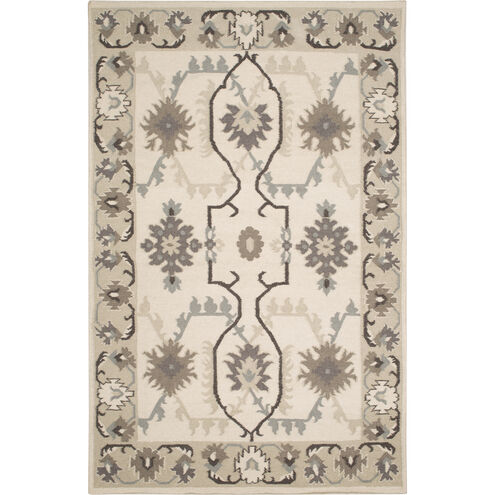 Jewel Tone II 132 X 96 inch Ivory, Taupe, Medium Gray Rug