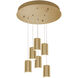 Tyke 6 Light 24 inch Satin Brass Pendant Ceiling Light