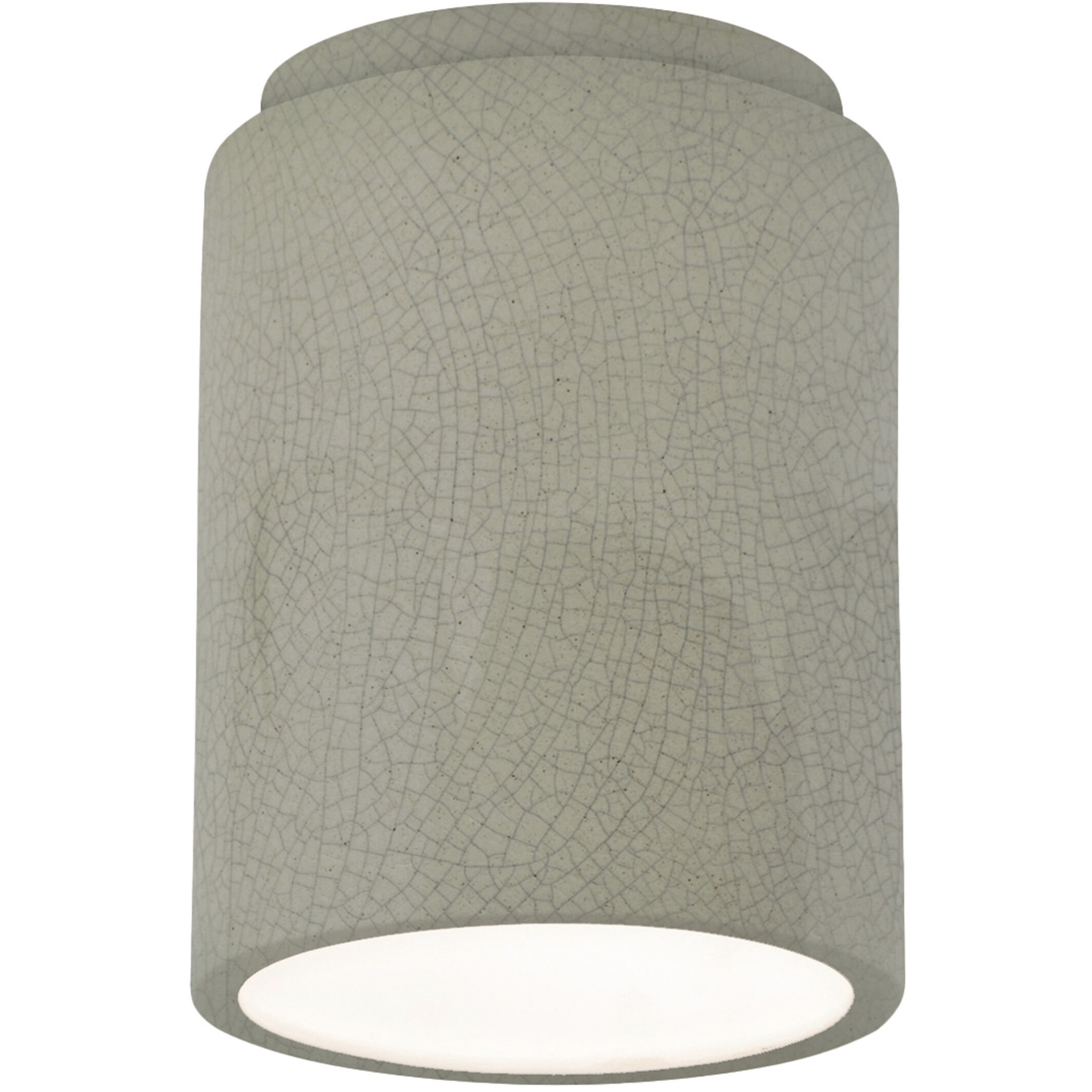 Radiance 1 Light 6.5 inch Celadon Green Crackle Outdoor Flush-Mount in Incandescent