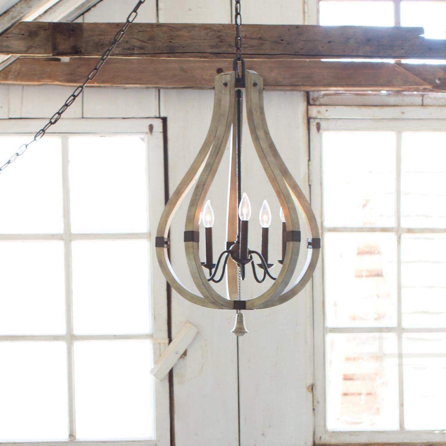 Middlefield LED 20 inch Iron Rust Foyer Light Ceiling Light