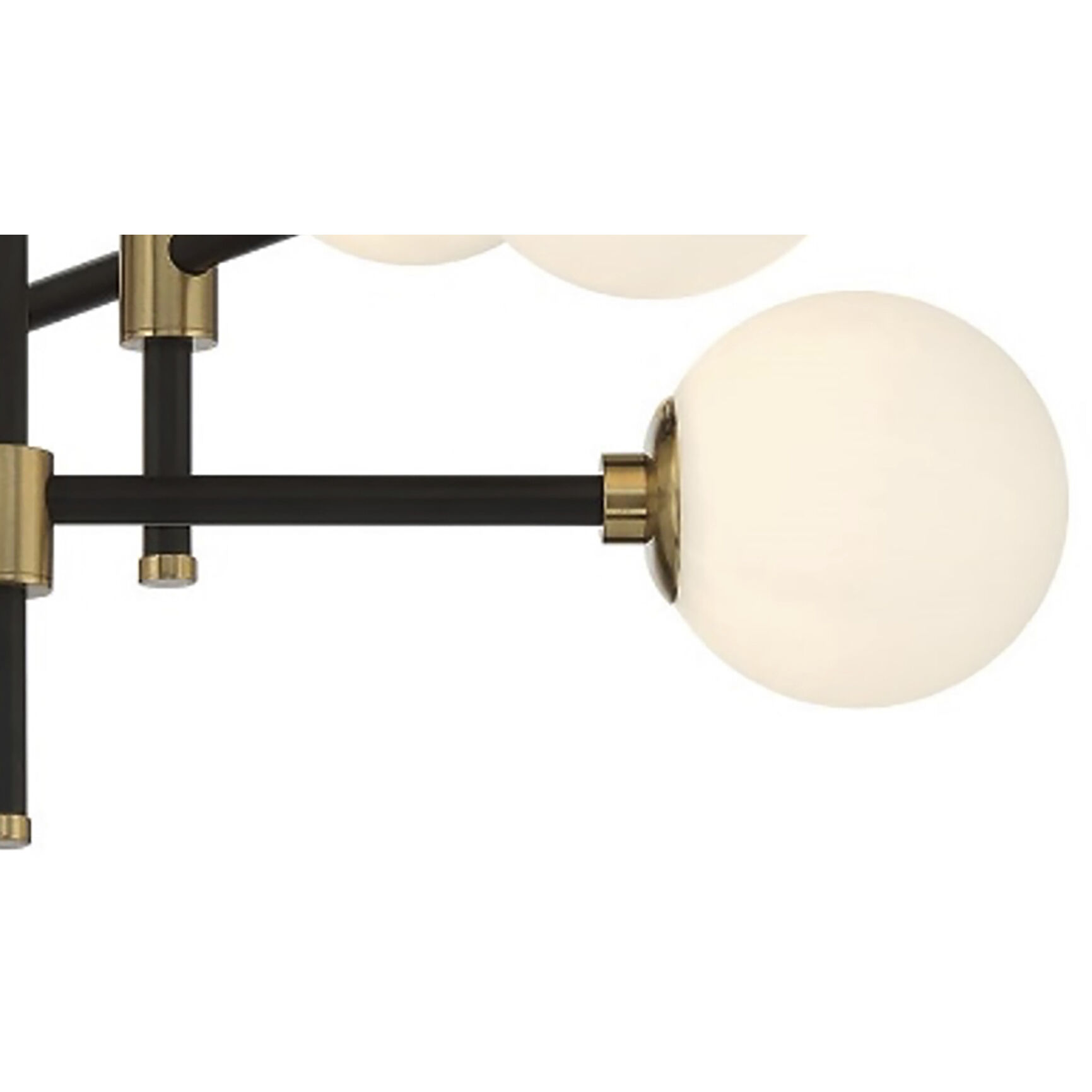 Cosmet 6 Light 20 inch Coal and Aged Brass Flush Mount Ceiling Light