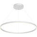 Cerchio LED 35.38 inch White Pendant Ceiling Light