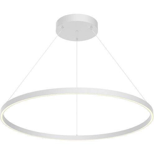 Cerchio LED 35.38 inch White Pendant Ceiling Light