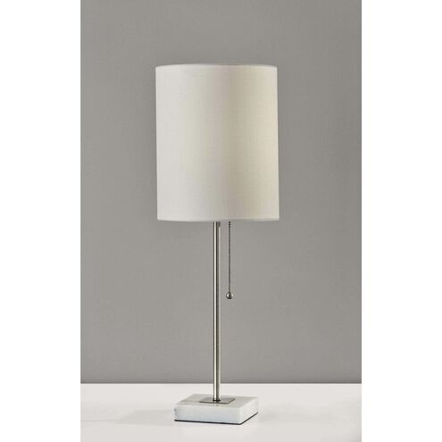 Fiona 23 inch 60.00 watt Brushed Steel Table Lamp Portable Light