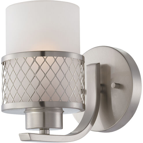 Fusion 1 Light 7 inch Brushed Nickel Vanity Light Wall Light