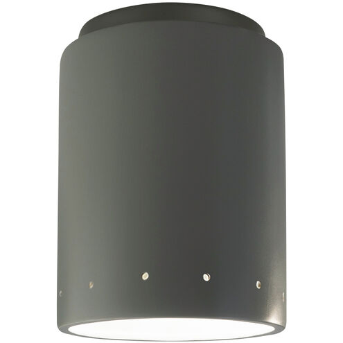 Radiance 1 Light 6.5 inch Pewter Green Flush Mount Ceiling Light in Incandescent