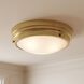 Lucerne 3 Light 15 inch Warm Brass Flush Mount Ceiling Light, Essentials