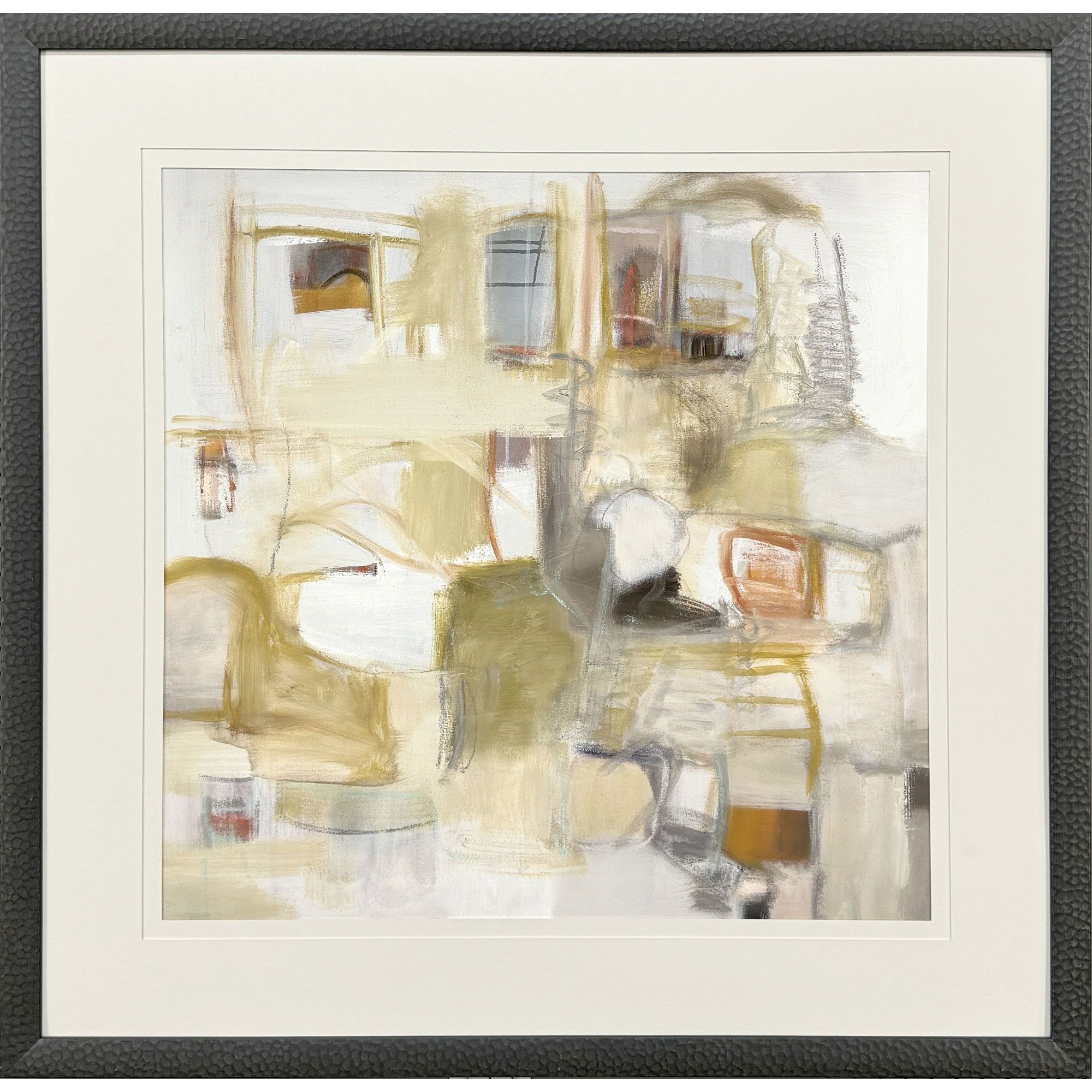 Dreaming of Portugal Brown and Beige and Multi and Rust Framed Art