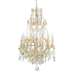 Buttermere 6 Light 28 inch Natural/Crushed Shell Chandelier Ceiling Light