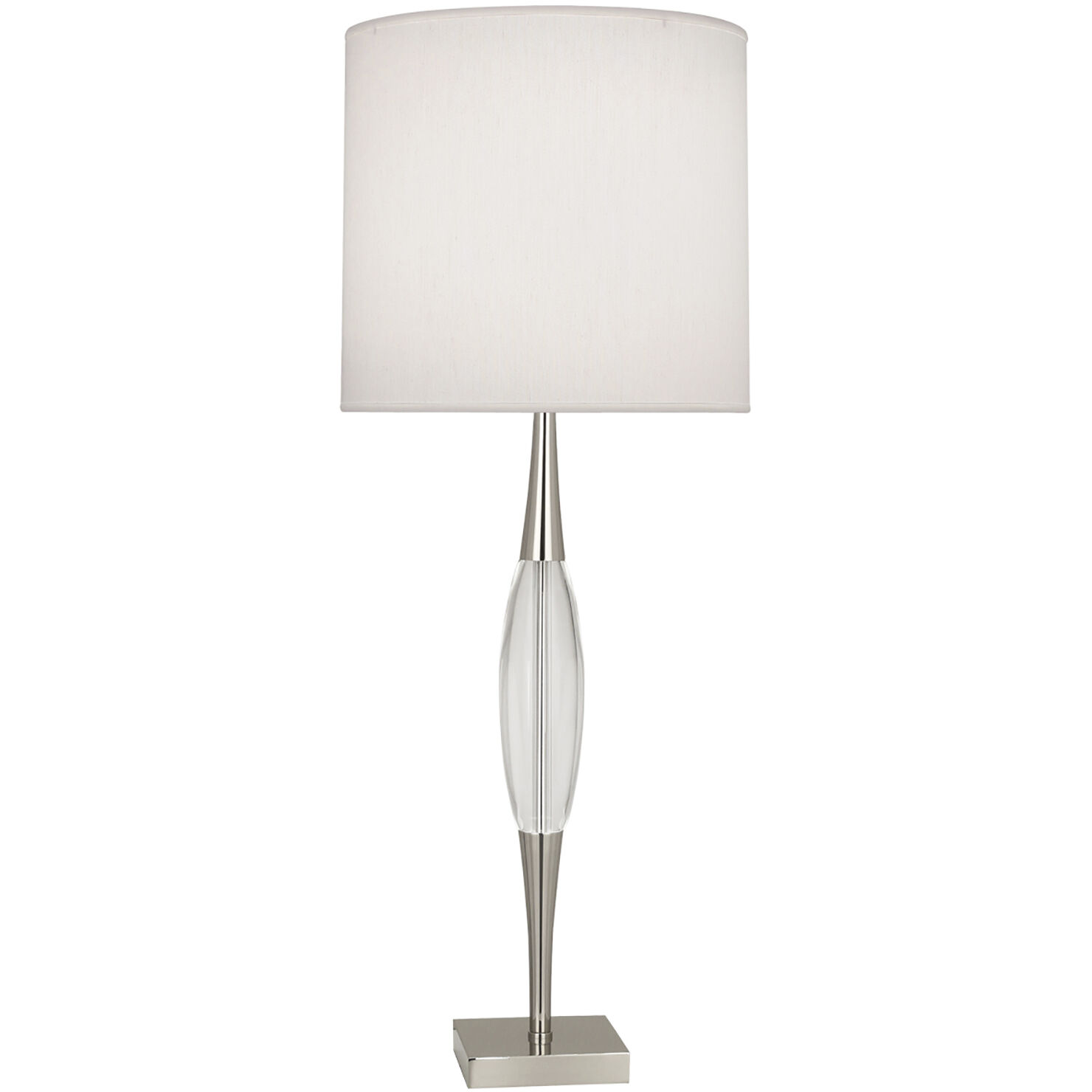 Juno 36.5 inch 150 watt Polished Nickel Table Lamp Portable Light in Pearl Dupioni