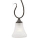 Elipse 1 Light 6 inch Painted Bronze Mini Pendant Ceiling Light