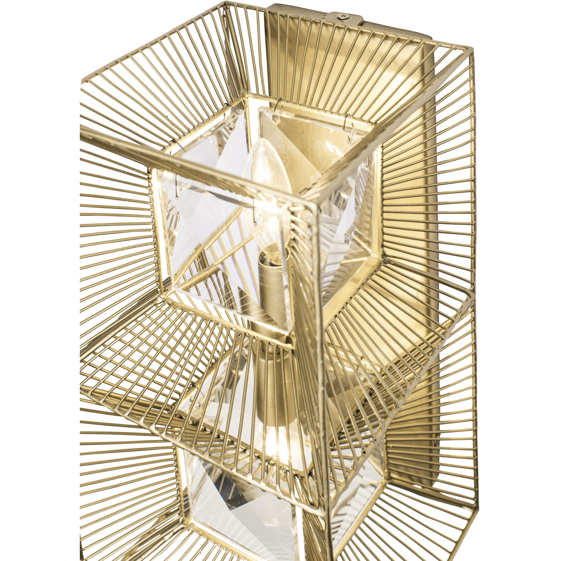 Arcade 2 Light 7 inch French Gold Wall Sconce Wall Light