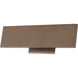 Slim LED 12 inch Brushed Bronze Bath Vanity Light Wall Light