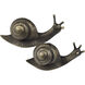 Snail Bronze Object, Set of 2