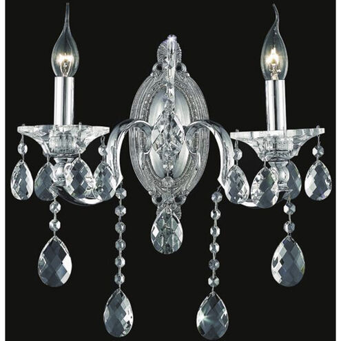 Flawless 2 Light 14 inch Chrome Wall Light