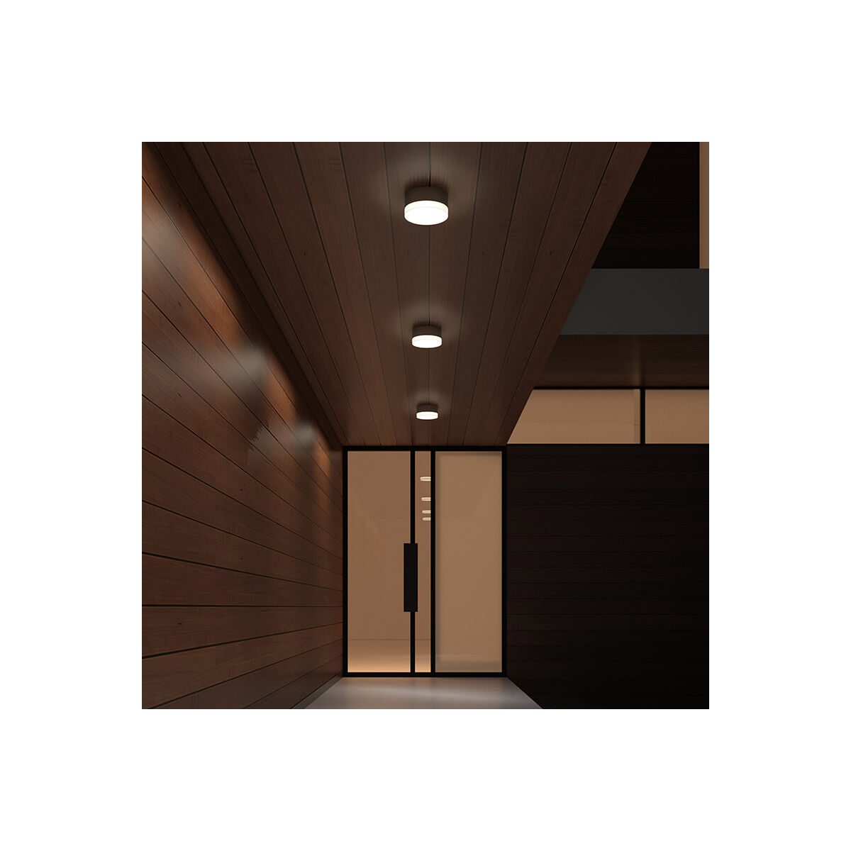 Reals LED 5 inch Textured Gray Flush Mount Ceiling Light in Dome Lens