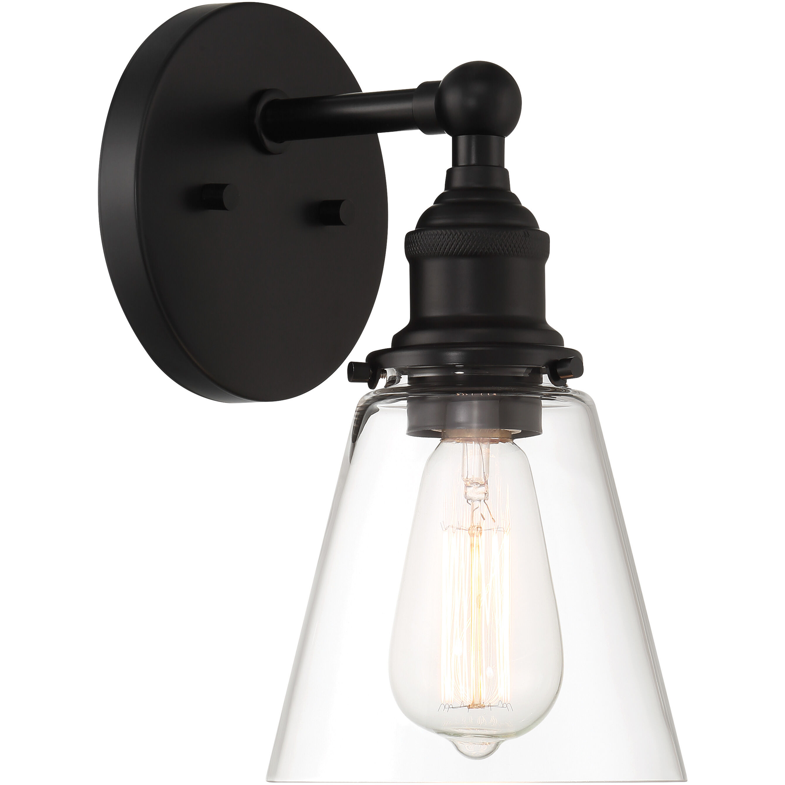Barwell 1 Light 6 inch Coal Black Wall Sconce Wall Light