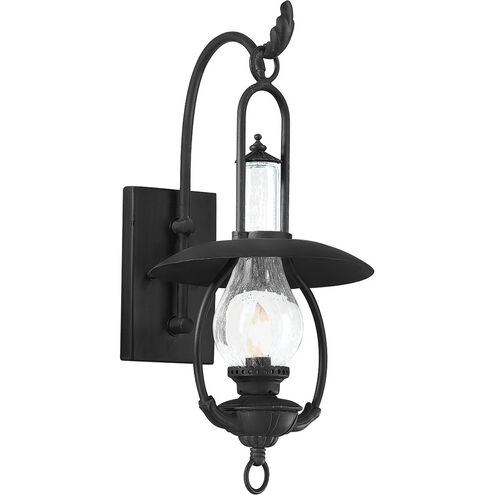 La Grange 1 Light 20.5 inch Soft Black Outdoor Wall Sconce