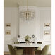 Torvento 15 Light 32.75 inch Legacy Brass Pendant Ceiling Light in Clear Handmade Glass