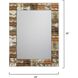 Ranch Dressing 36 X 28 inch Natural Faux Horn Mirror