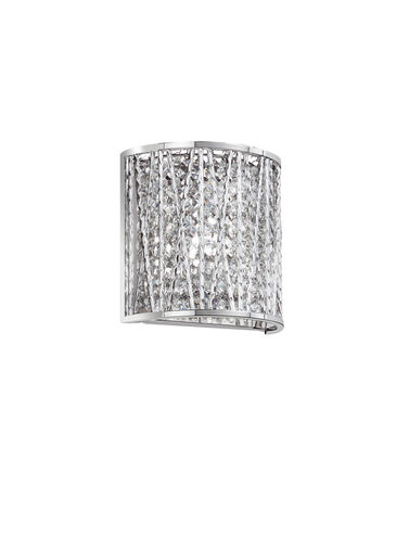 Loretta 1 Light 7 inch Polished Chrome Wall Sconce Wall Light