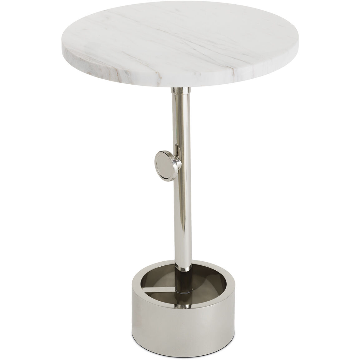 Myles 22.25 X 13 inch Polished Nickel Side Table