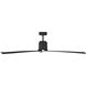Peel 66 inch Midnight Black with Midnight Black ABS Blades Indoor/Outdoor Smart Ceiling Fan