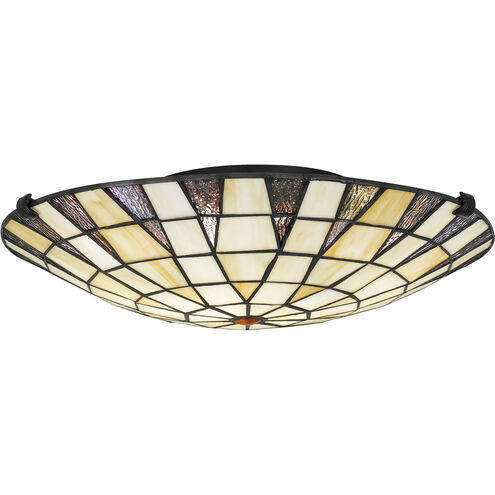 Legend 2 Light 16.5 inch Matte Black Flush Mount Ceiling Light