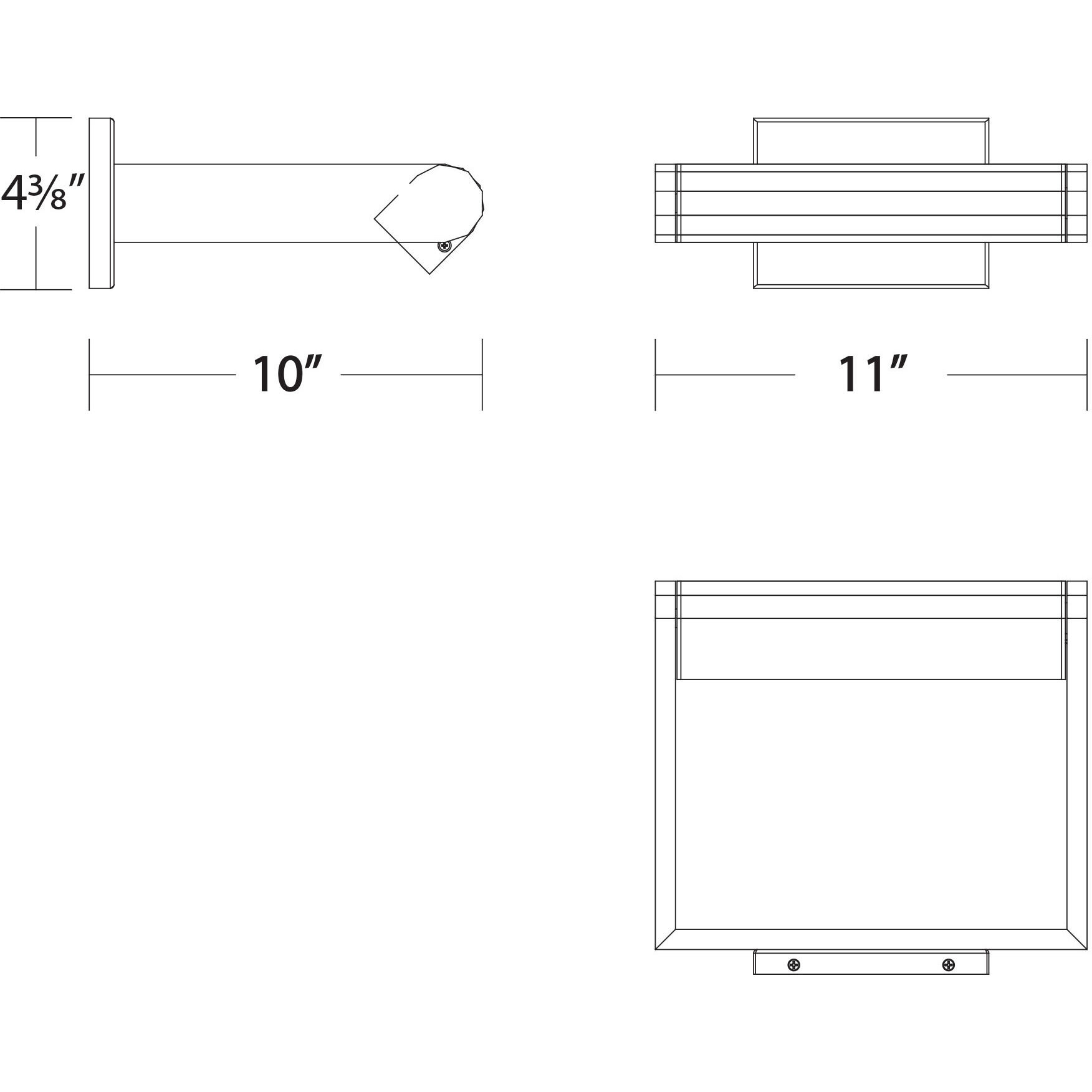 Kent 8.00 watt 11 inch Black Picture Light Wall Light, dweLED