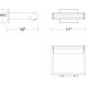 Kent 8 watt 11 inch Brushed Nickel Picture Light Wall Light, dweLED