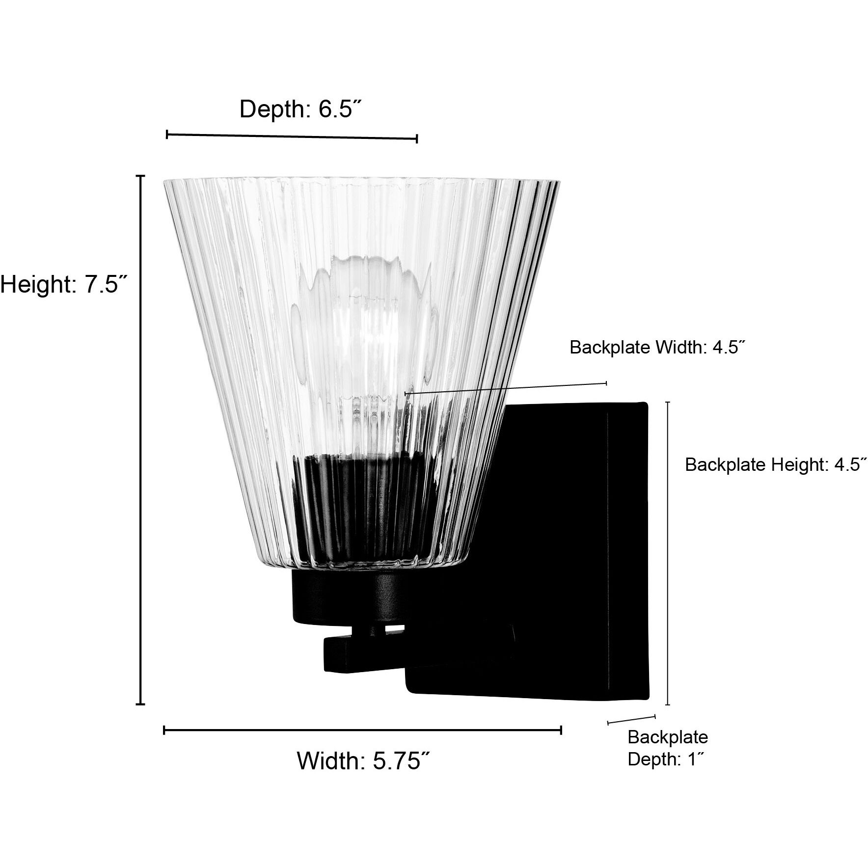 Riville 1 Light 5.75 inch Chrome Wall Sconce Wall Light