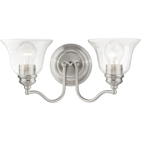 Moreland 2 Light 15 inch Brushed Nickel Vanity Sconce Wall Light