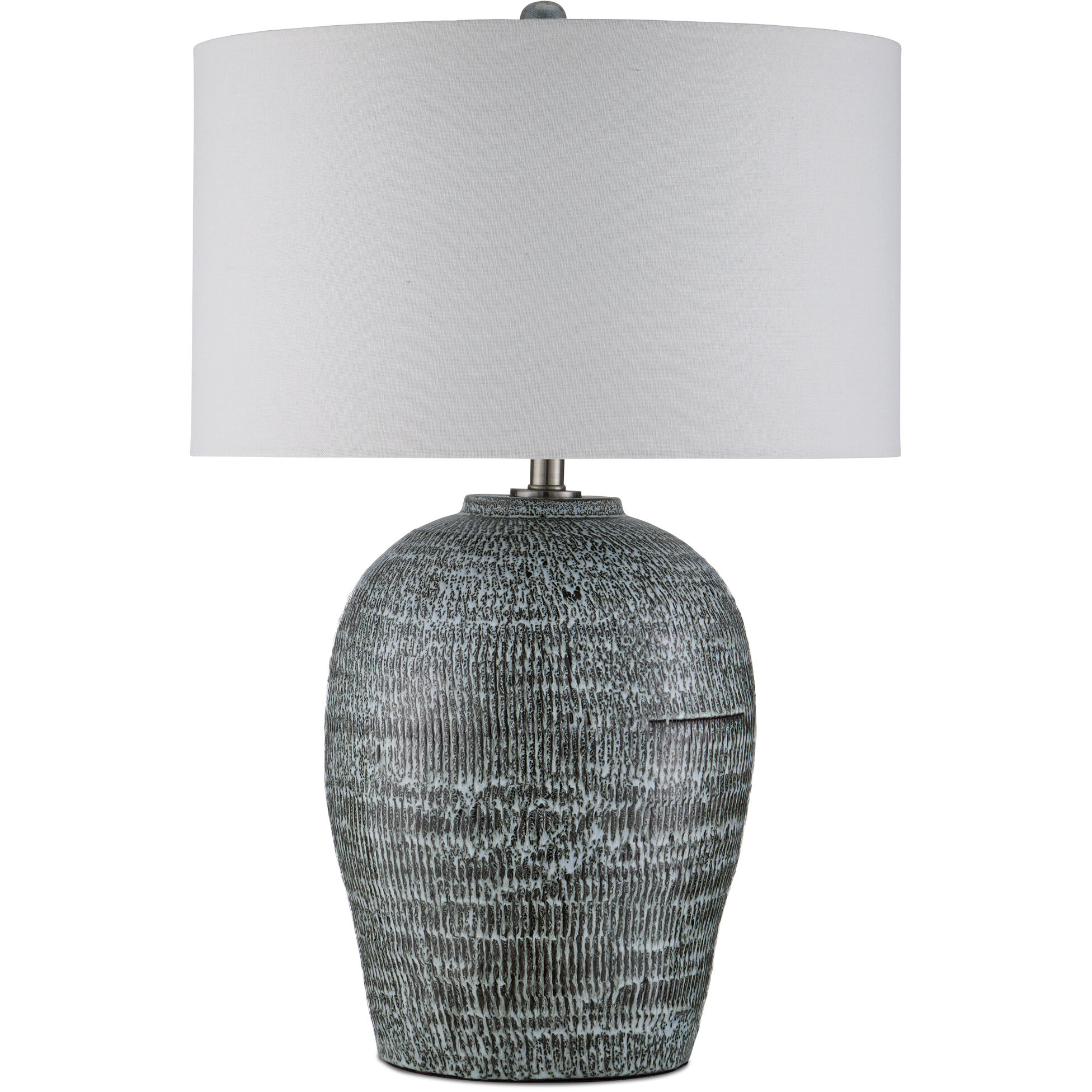 Agatha 29.5 inch 150 watt Reactive Black & White Table Lamp Portable Light