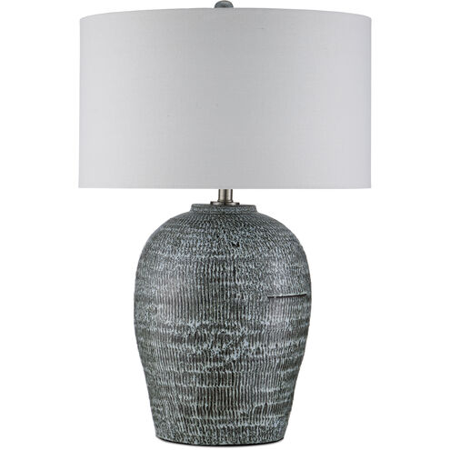 Agatha 29.5 inch 150 watt Reactive Black & White Table Lamp Portable Light