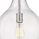 Amherst 1 Light 12 inch Brushed Satin Nickel Mini Pendant Ceiling Light in Seedy Glass
