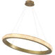 Cabildo 40.16 inch Alabaster with Antique Brass Chandelier Ceiling Light